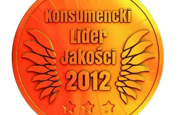 Złote godło Konsumencki Lider Jakości 2012 dla firmy Aluprof
