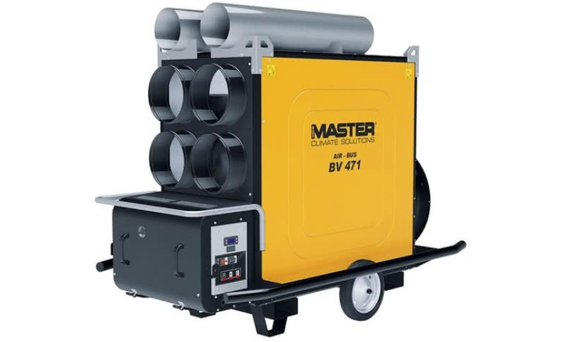 Nowość! Nagrzewnica olejowa z odprowadzaniem spalin MASTER BV 471 Dantherm